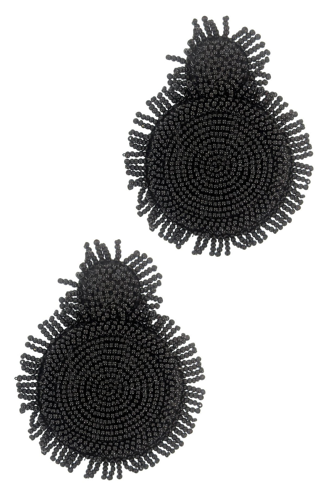 Seed Beaded Drop Earrings