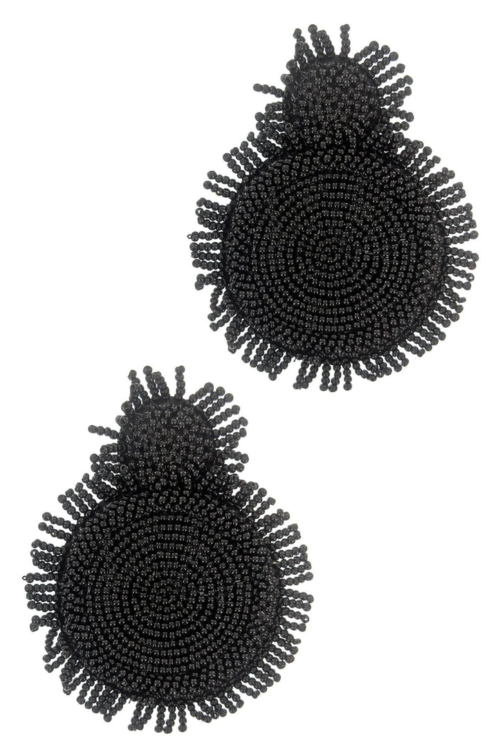 Seed Beaded Drop Earrings