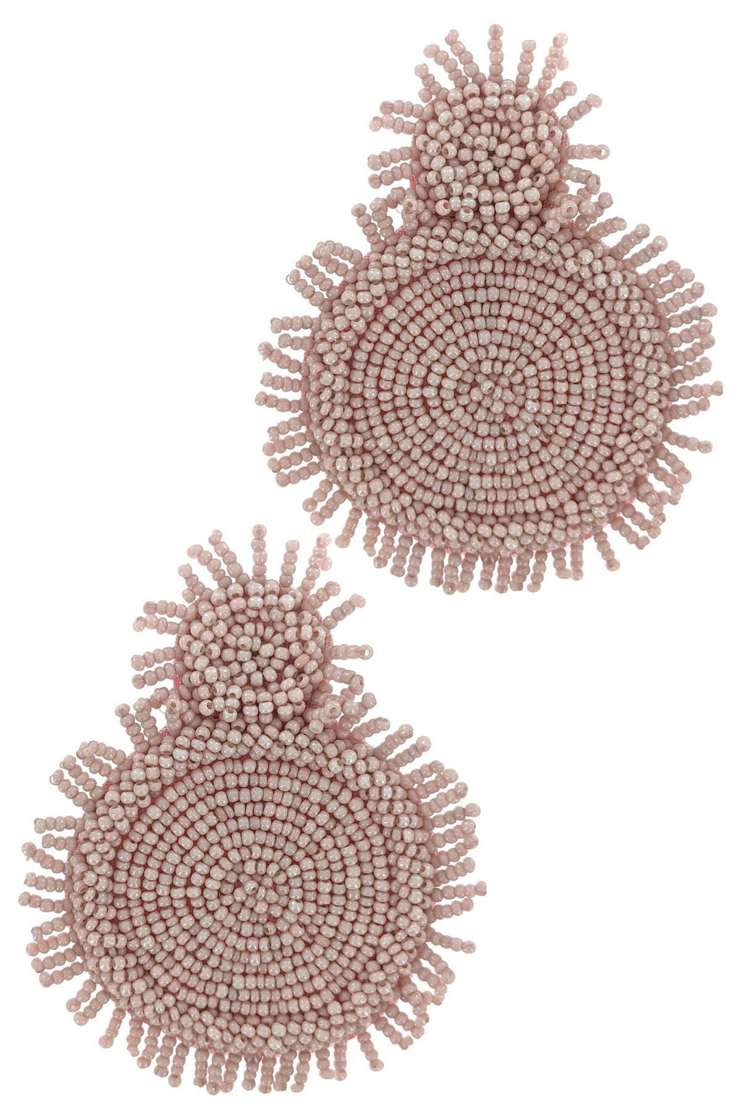 Seed Beaded Drop Earrings