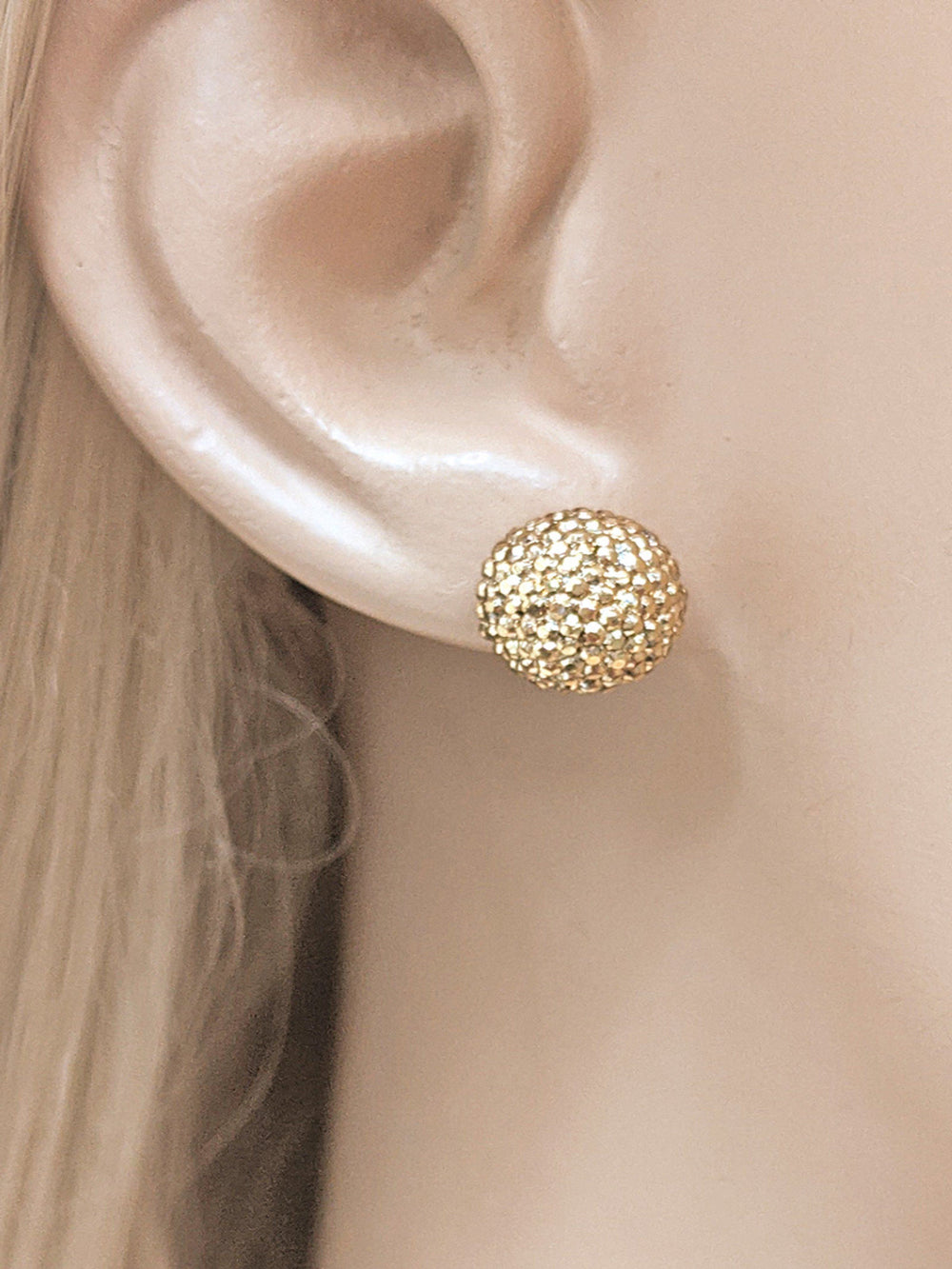 3-Pair Multi Gem Stud Earrings