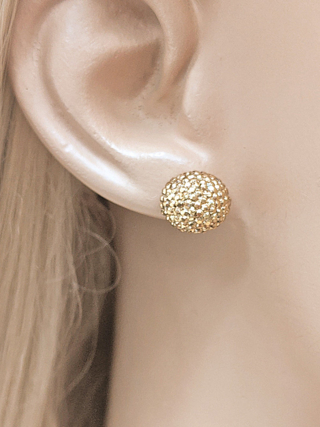 3-Pair Multi Gem Stud Earrings
