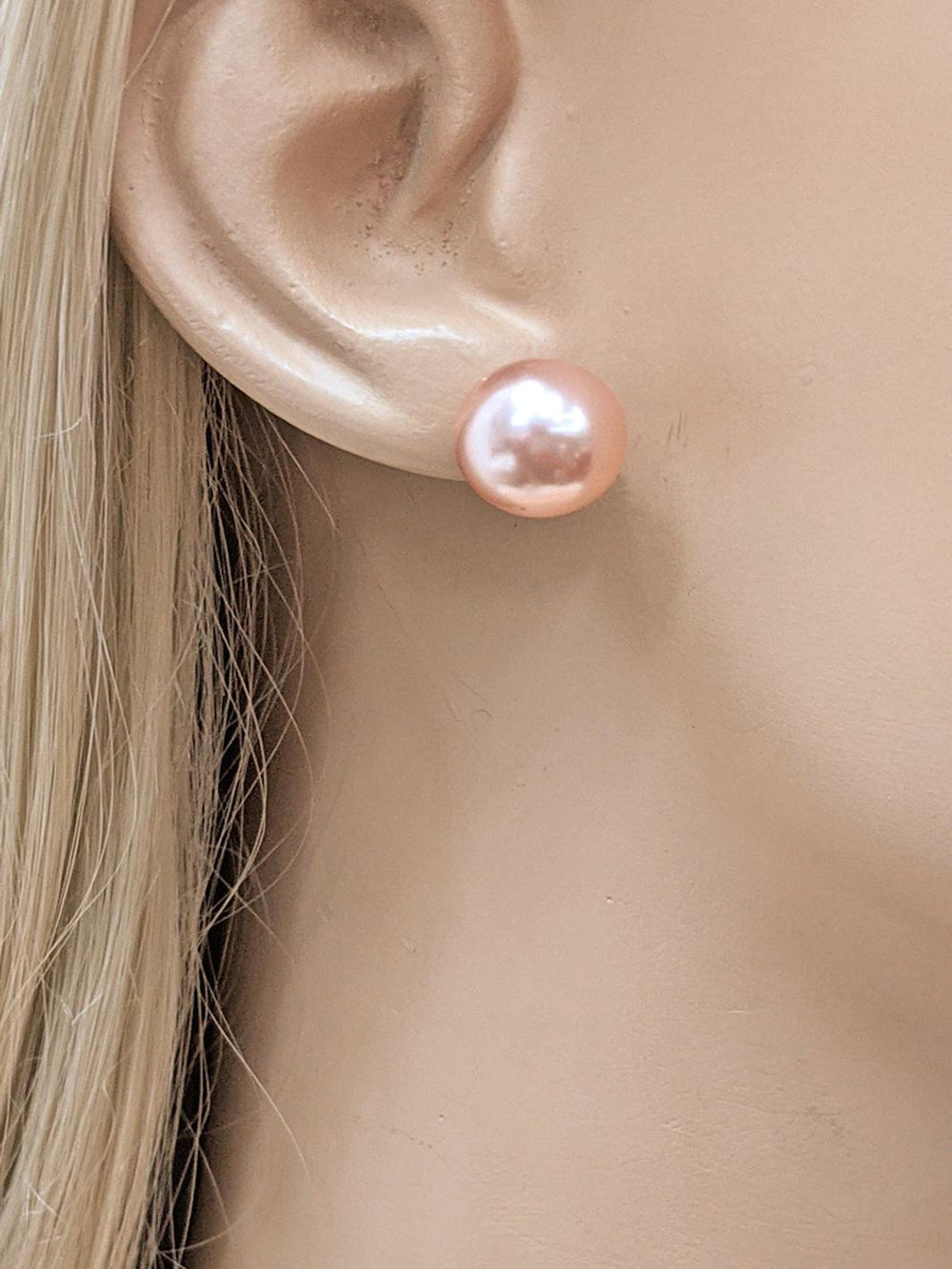 Triple Pair Pearl Stud Earrings