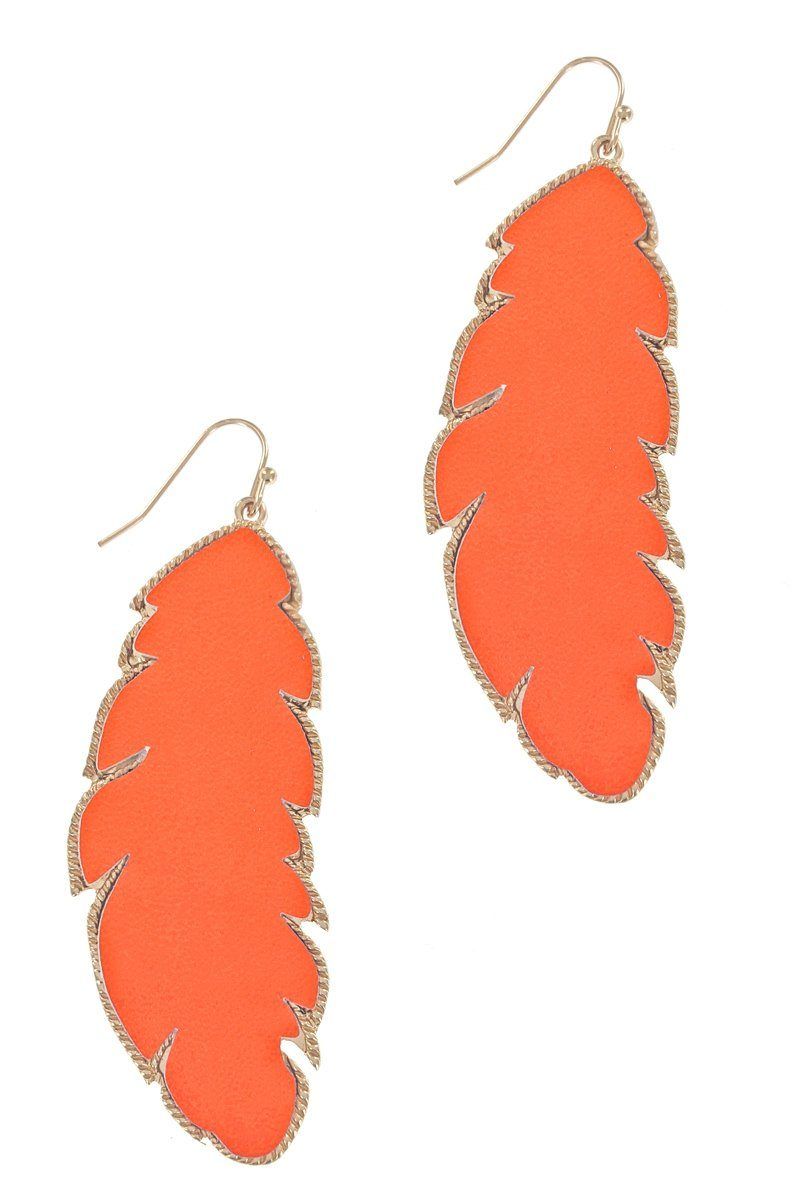 Animal Print Braided Leather Earrings