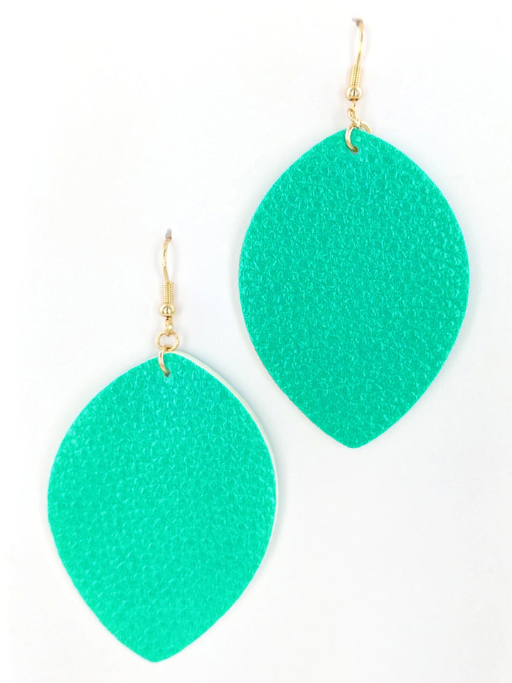 Leather Teardrop Fashion Earrings