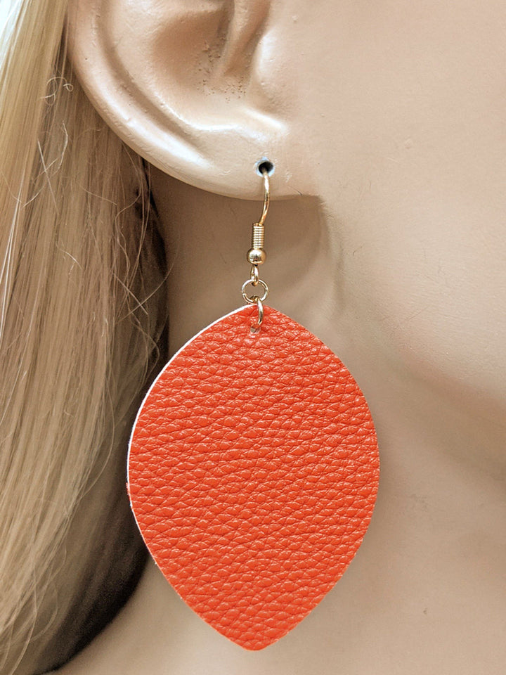 Leather Teardrop Fashion Earrings