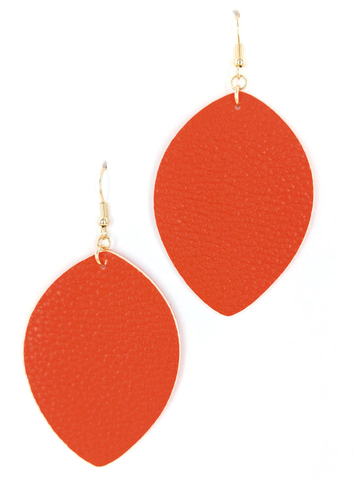 Leather Teardrop Fashion Earrings
