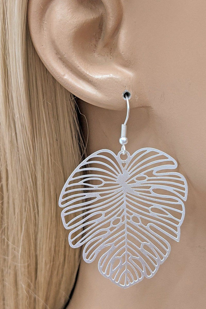 Filigree Leaf Drop Earrings