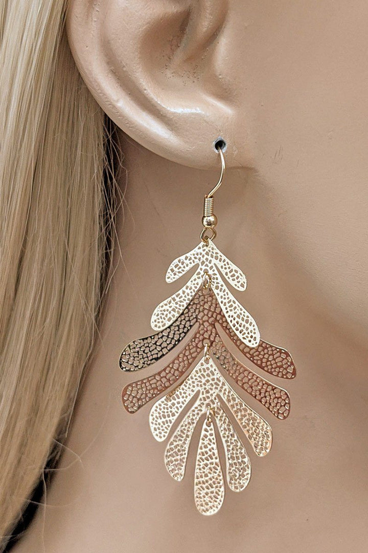 Filigree Leaf Earring