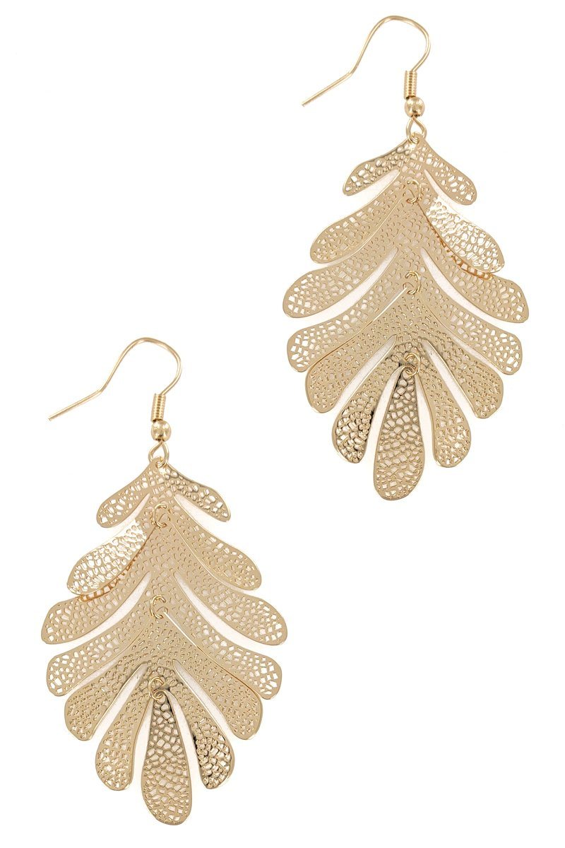 Filigree Leaf Earring