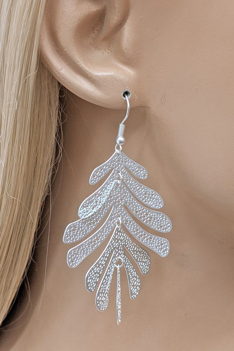 Filigree Leaf Earring