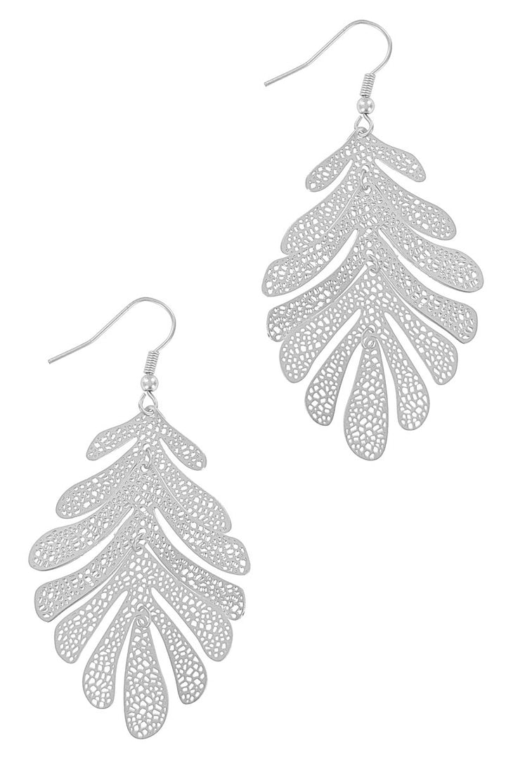Filigree Leaf Earring