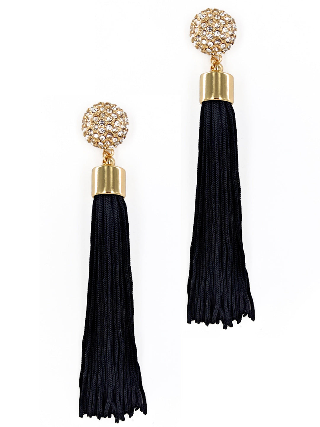 Long Tassel Rhinestone Earring