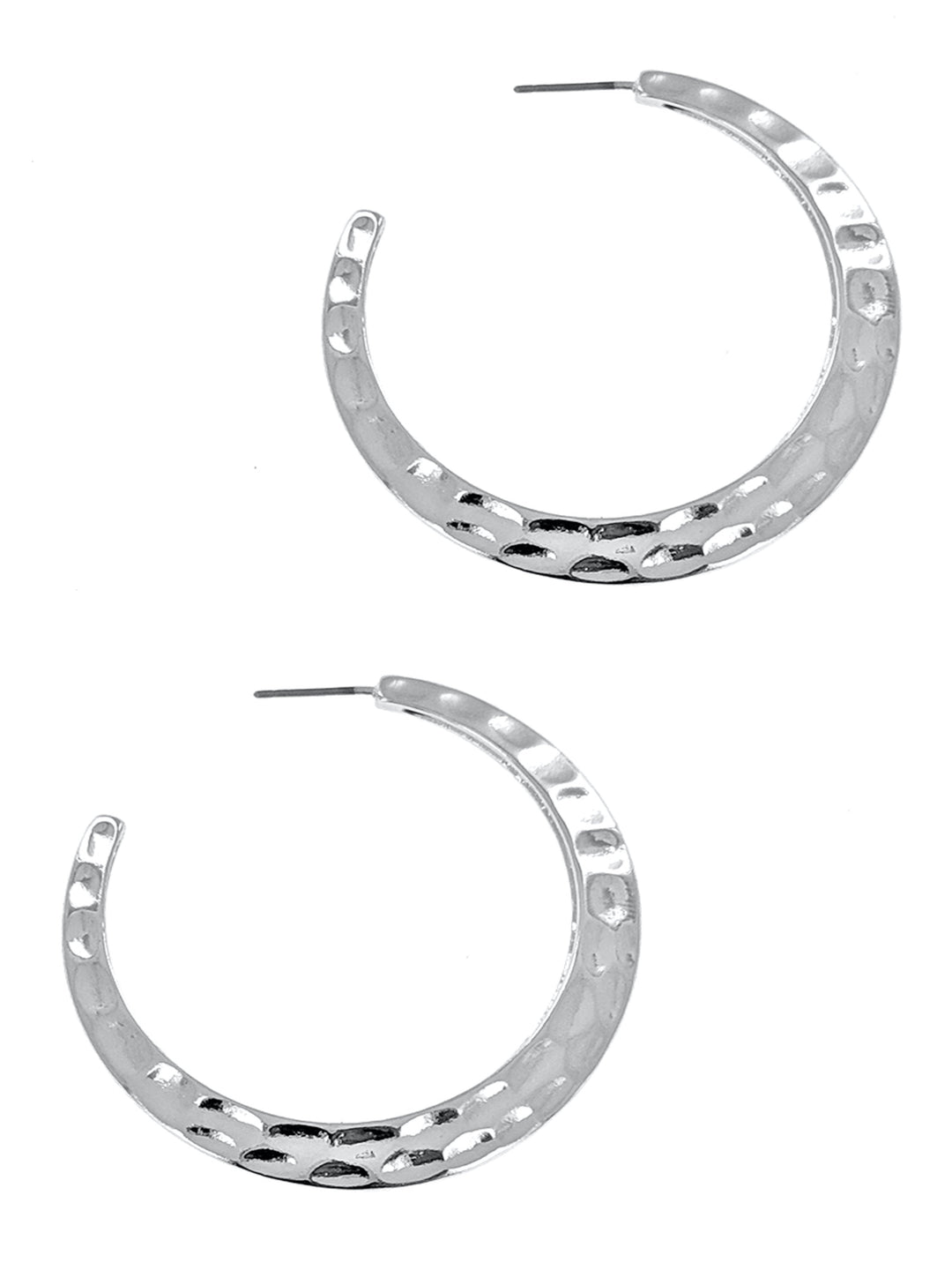 Hammered Hoop Fashion Earring