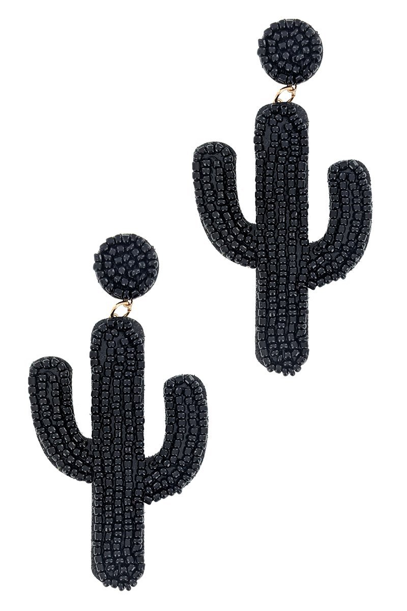 Cactus Beaded Earrings