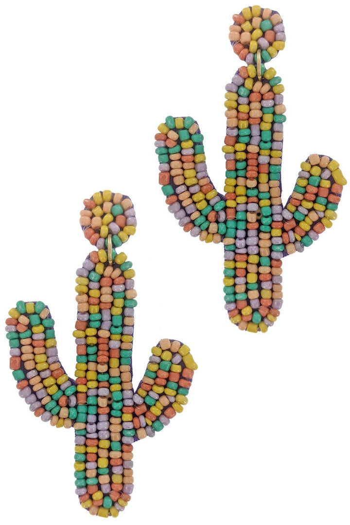 Cactus Beaded Earrings