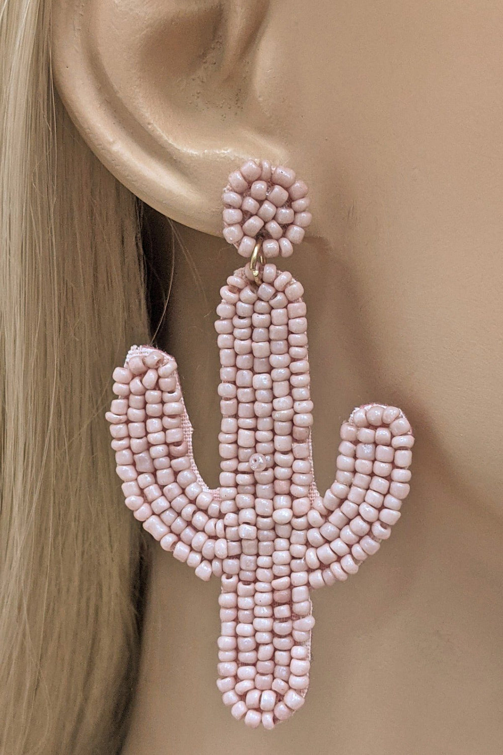 Cactus Beaded Earrings