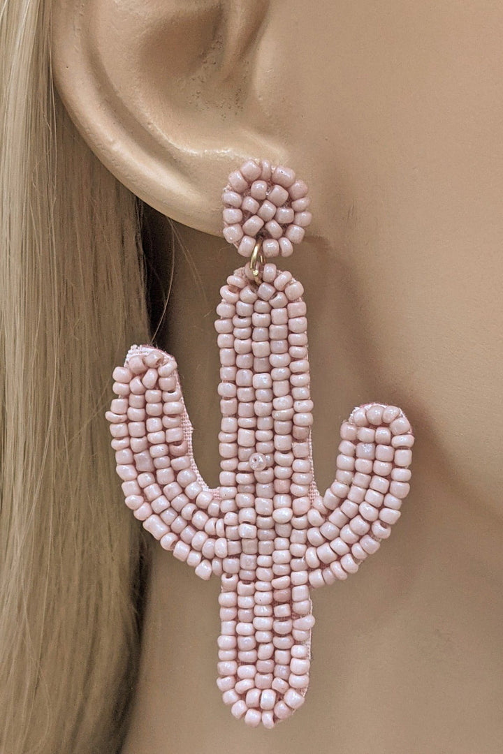 Cactus Beaded Earrings