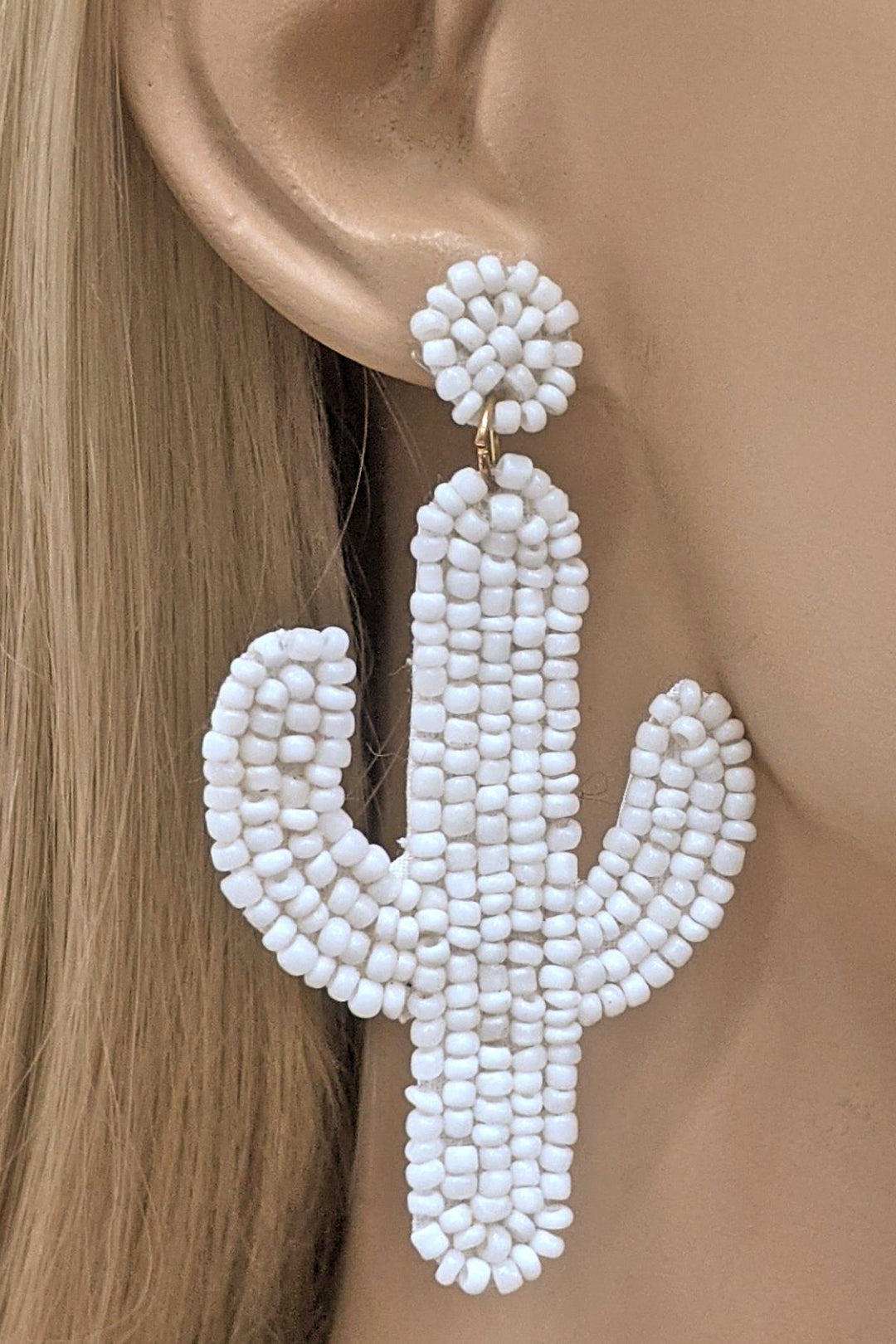 Cactus Beaded Earrings