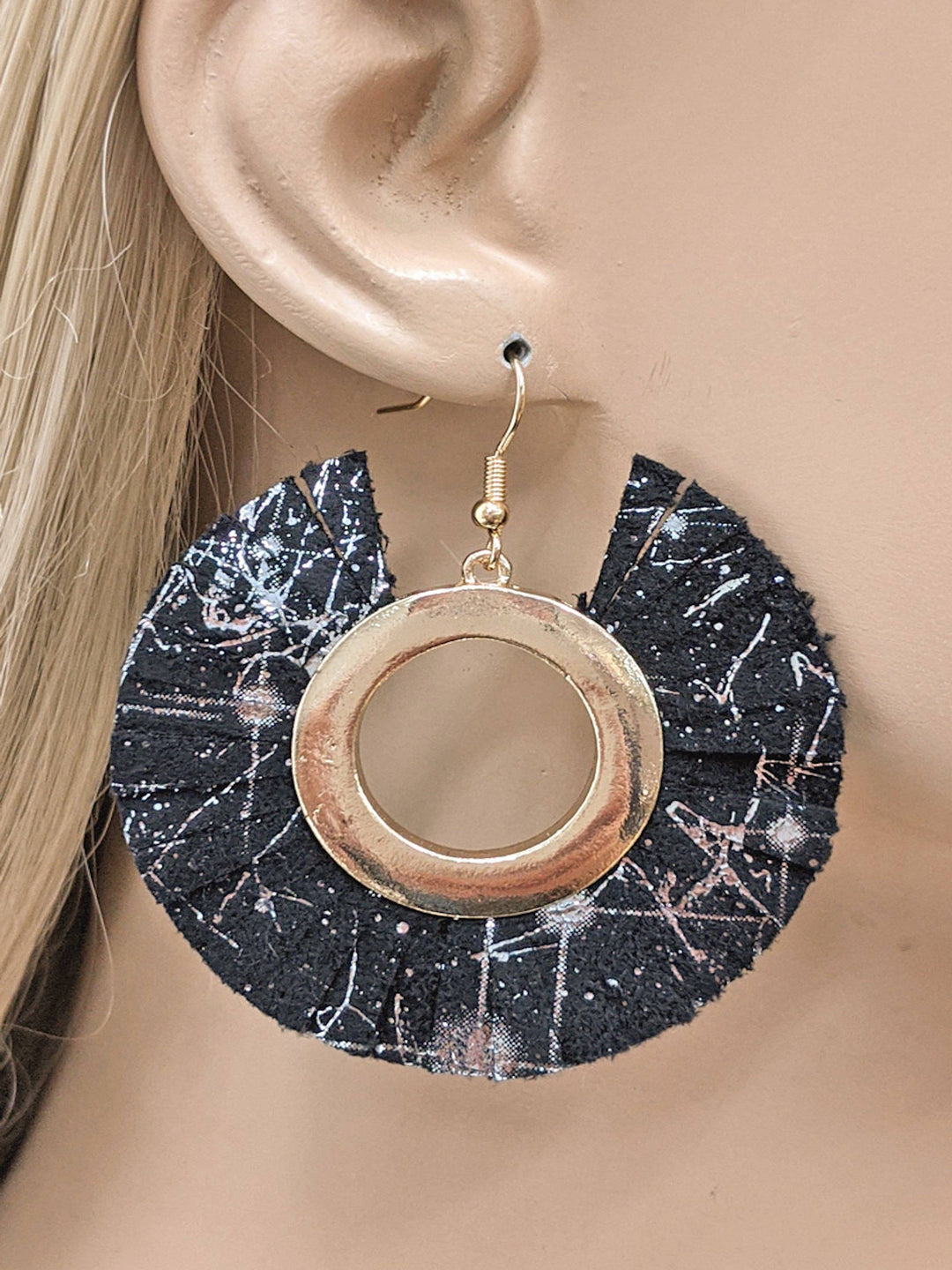 Vegan Leather Earring