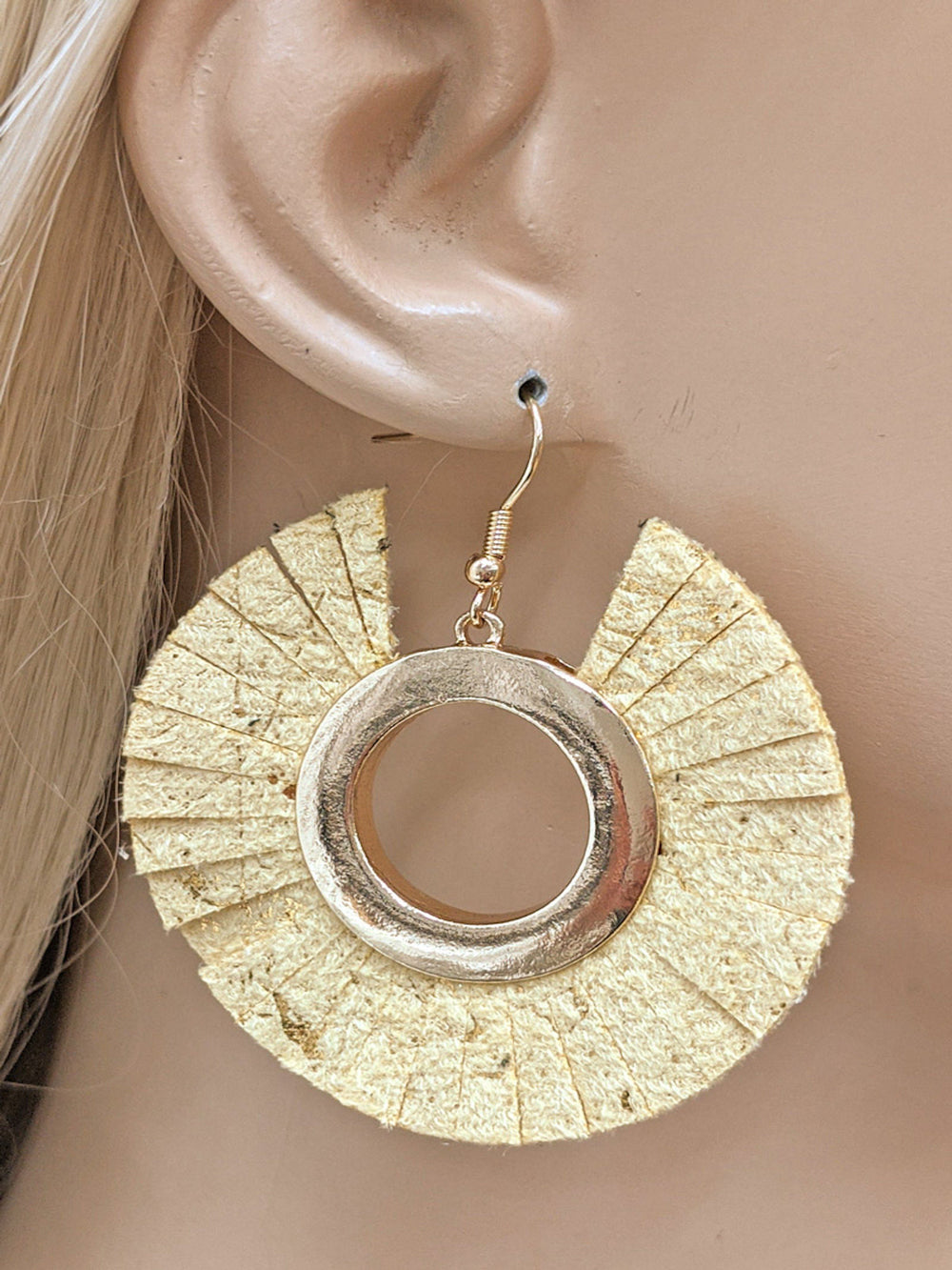 Vegan Leather Earring