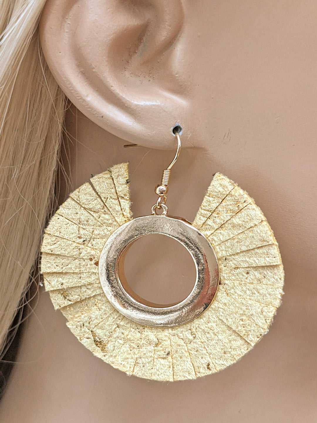 Vegan Leather Earring