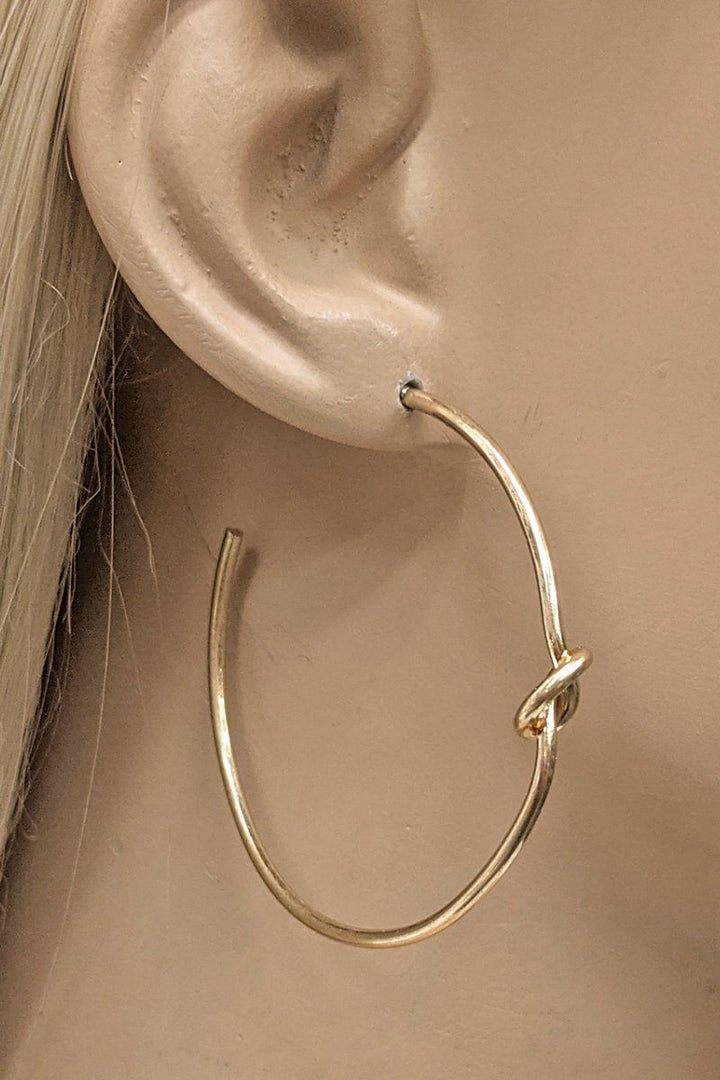 Knot Hoop Earring