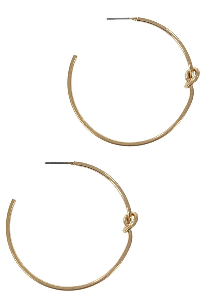 Knot Hoop Earring