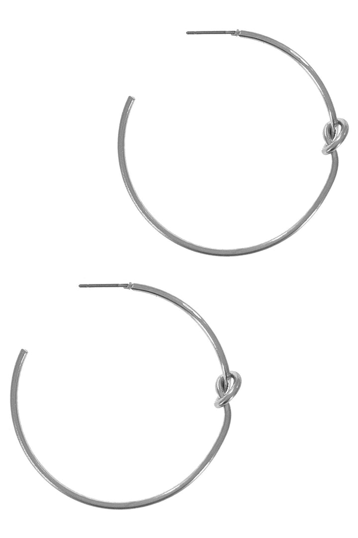 Knot Hoop Earring