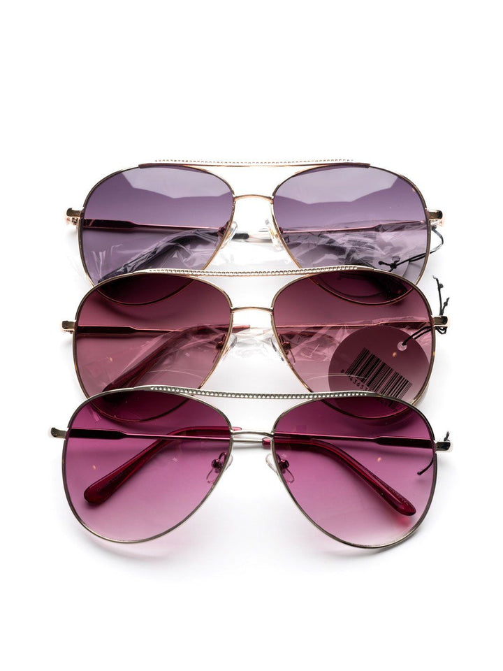 WOMEN'S FASHION EYEWEAR ASSORTED COLORS SUNGLASSES*