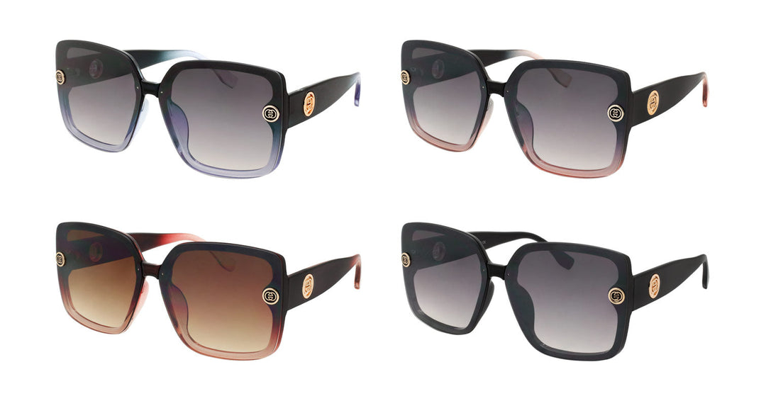 WOMEN'S ELLURE FASHION EYEWEAR ASSORTED COLORS SUNGLASSES