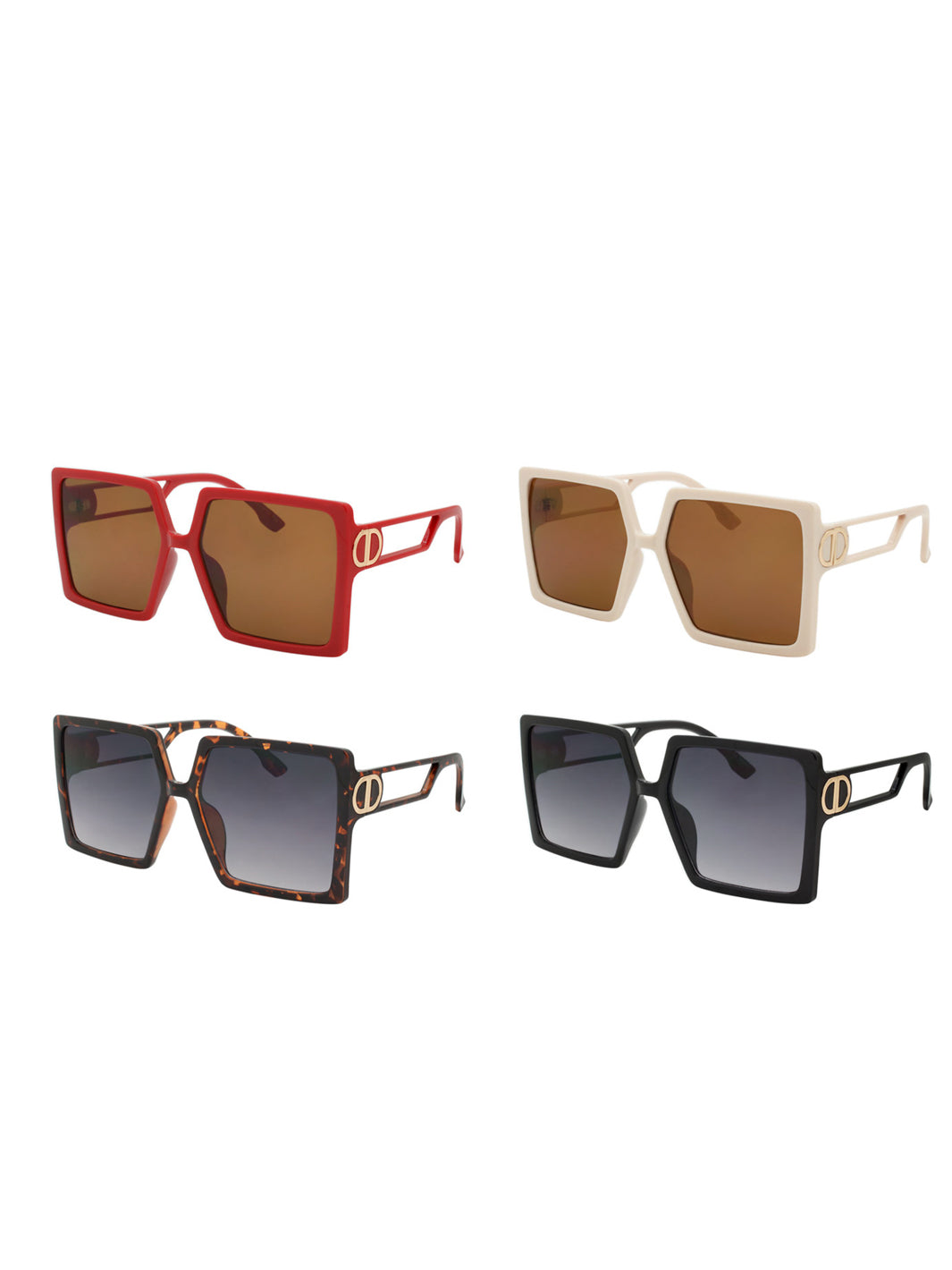 WOMEN'S ELLURE SHADES FASHION ASSORTED COLORS SUNGLASSES