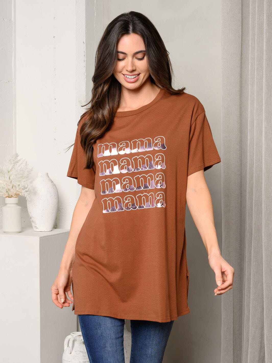 WOMEN'S SHORT SLEEVE GRAPHIC TOP