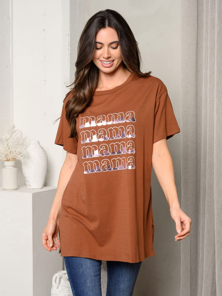 WOMEN'S SHORT SLEEVE GRAPHIC TOP