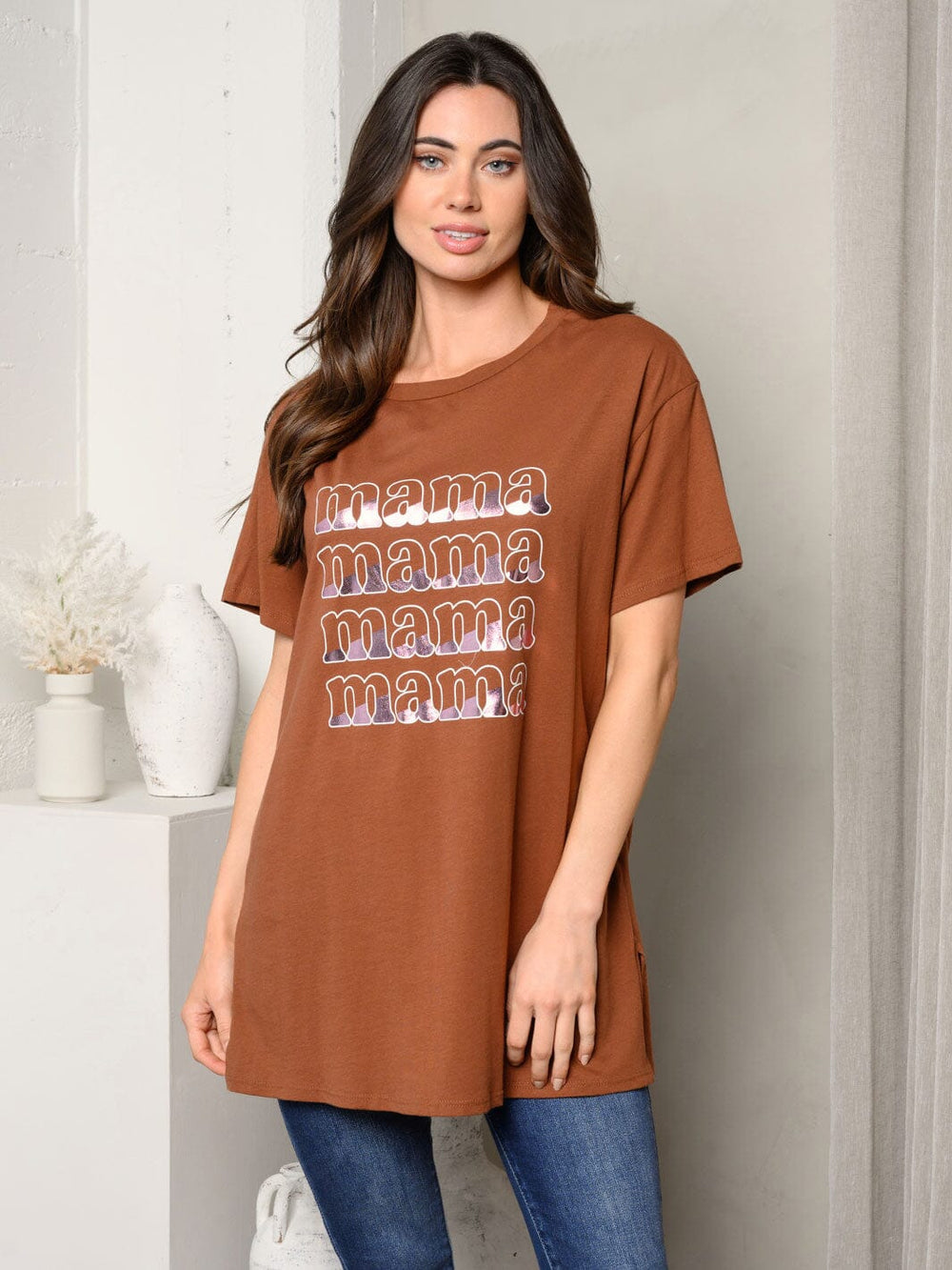 WOMEN'S SHORT SLEEVE GRAPHIC TOP