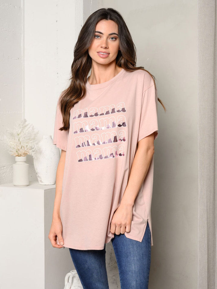 WOMEN'S SHORT SLEEVE GRAPHIC TOP