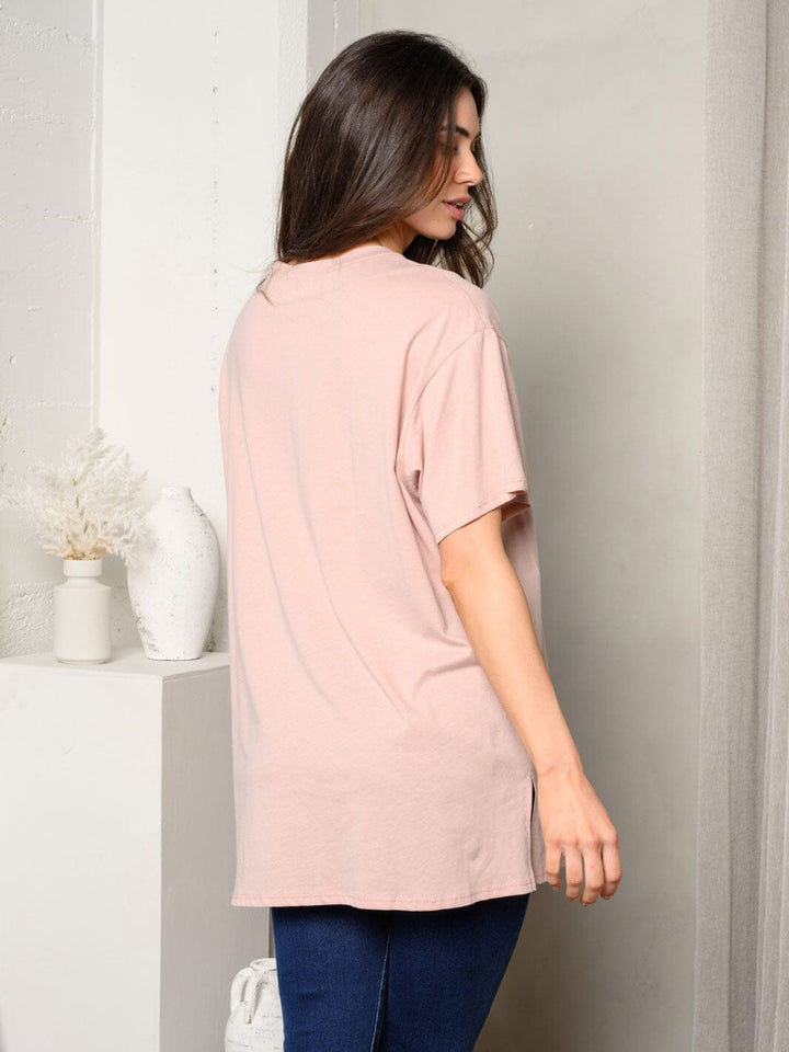 WOMEN'S SHORT SLEEVE GRAPHIC TOP