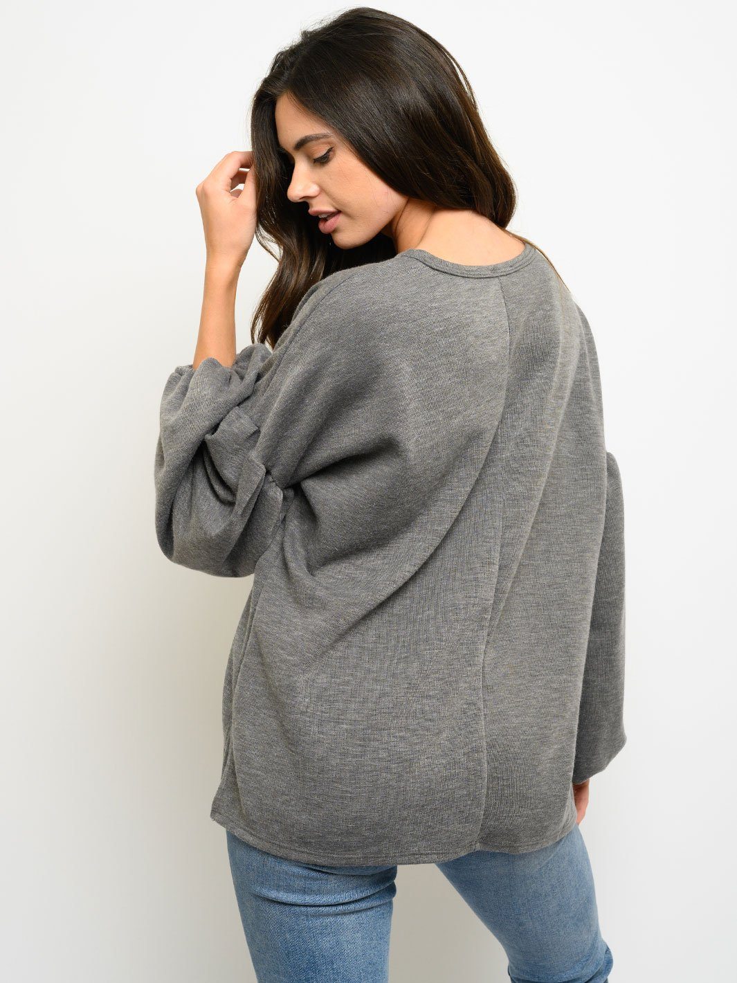 WOMEN'S PUFF LONG SLEEVE TOP