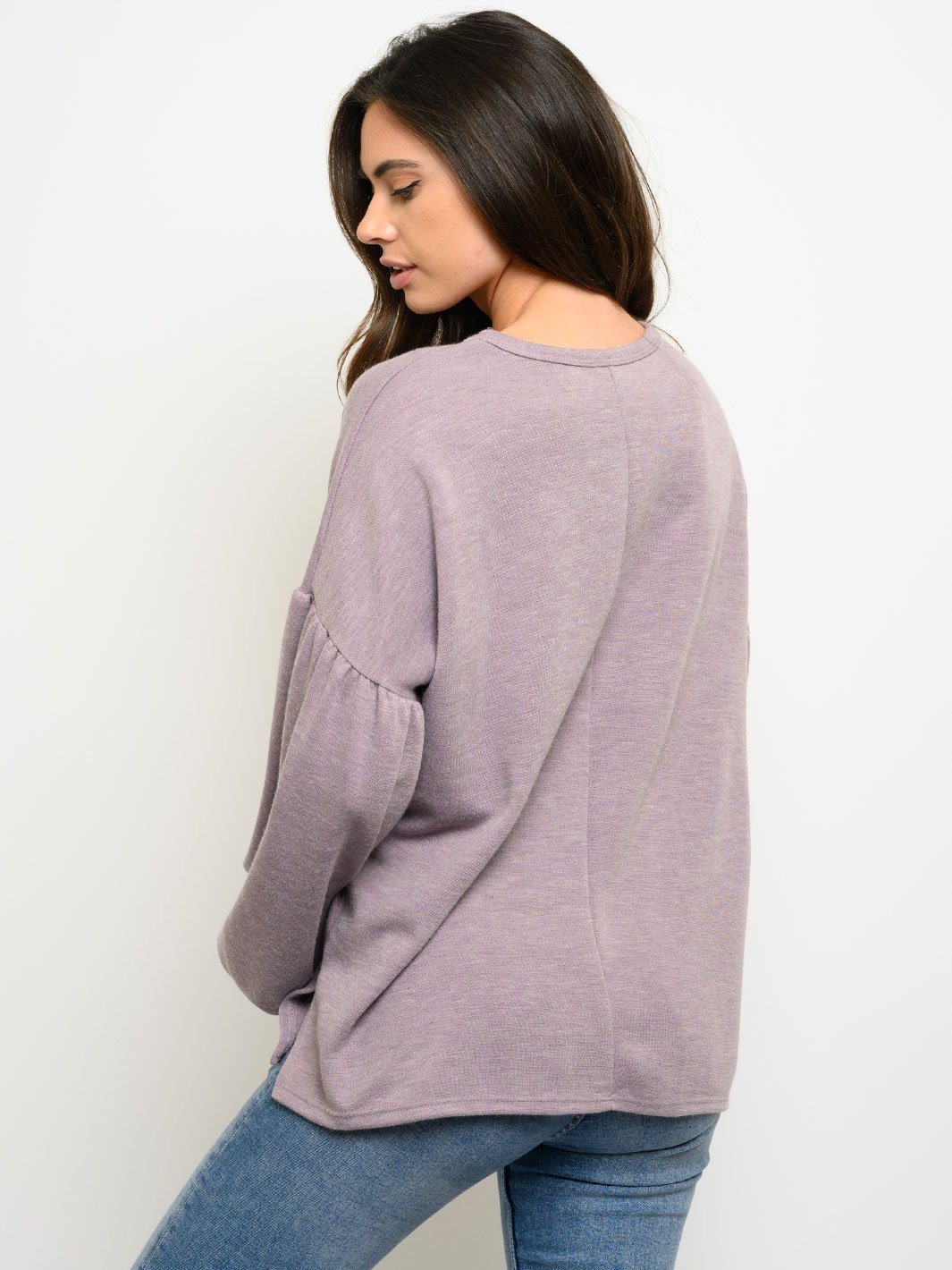 WOMEN'S PUFF LONG SLEEVE TOP