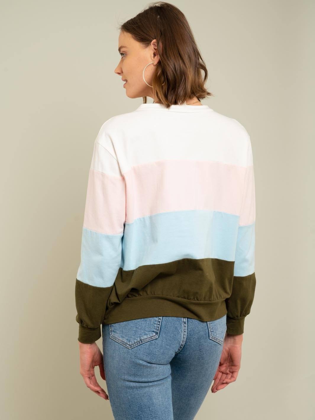 WOMEN'S COLOR BLOCK TOP