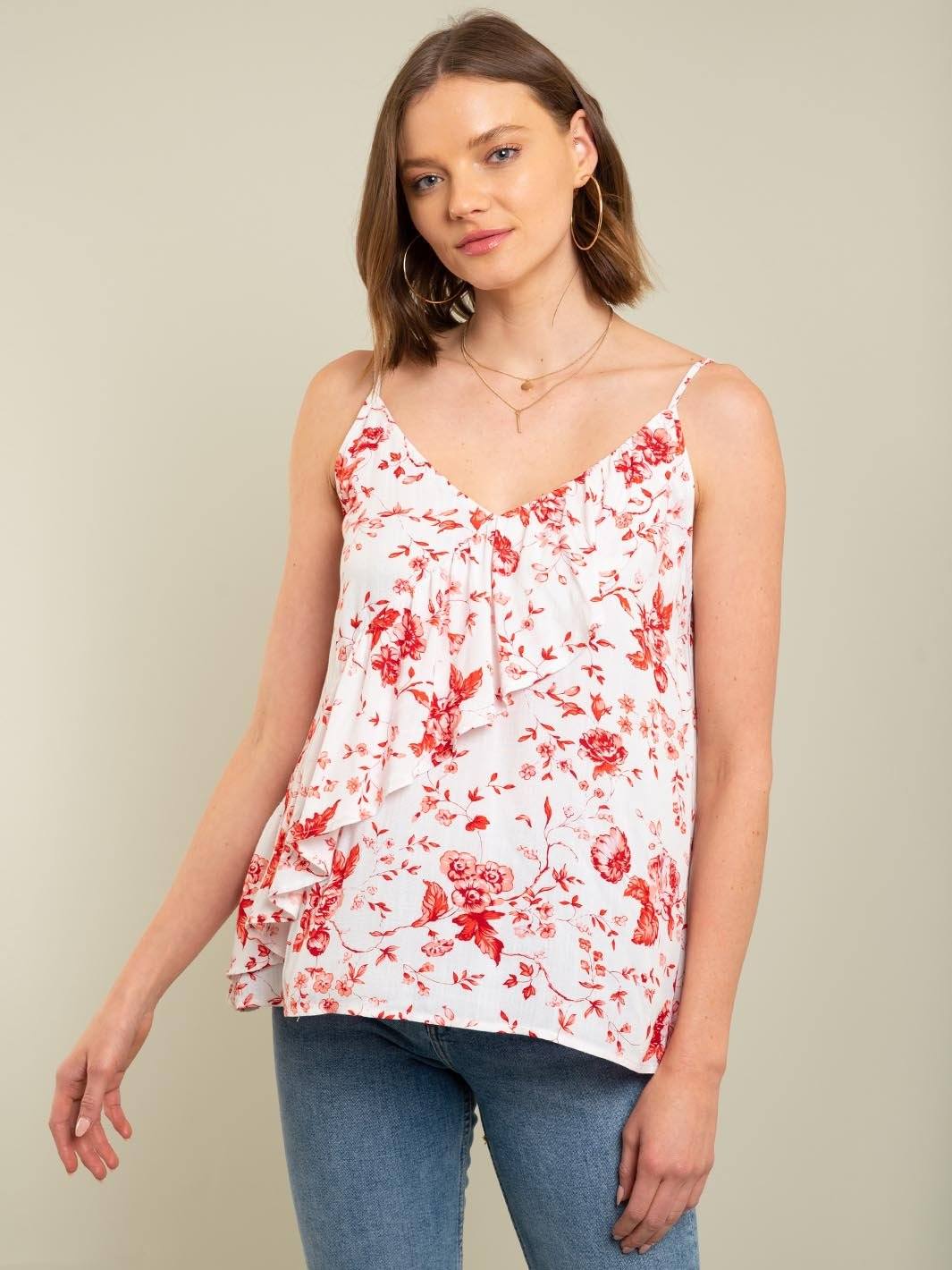 WOMEN'S FLORAL TANK TOP