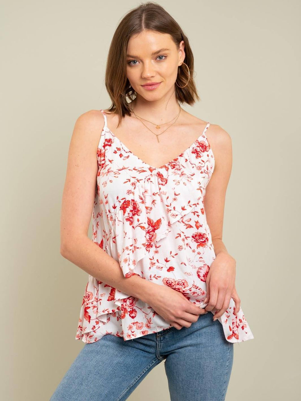 WOMEN'S FLORAL TANK TOP