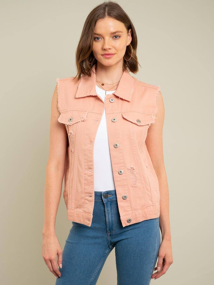 WOMEN'S PINK VEST