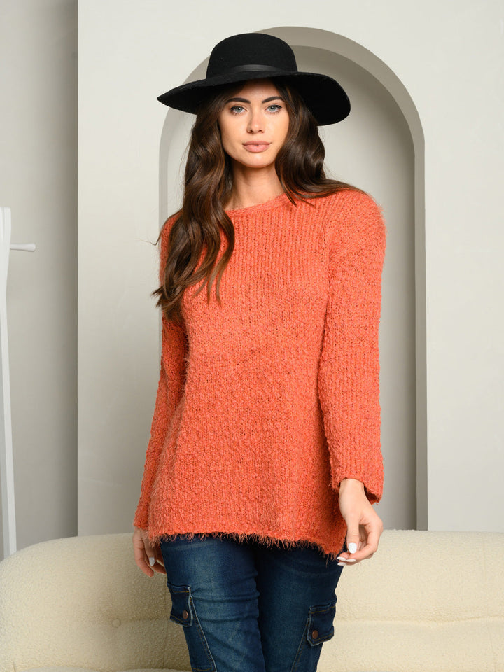 WOMEN'S LONG SLEEVE OVERSIZED SWEATER