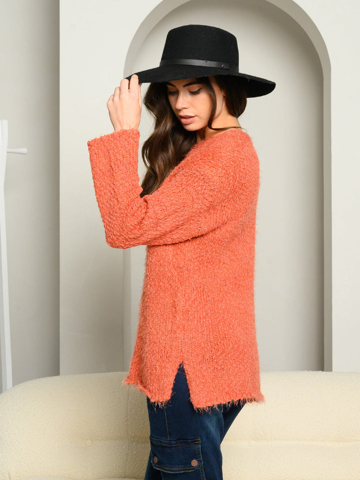 WOMEN'S LONG SLEEVE OVERSIZED SWEATER