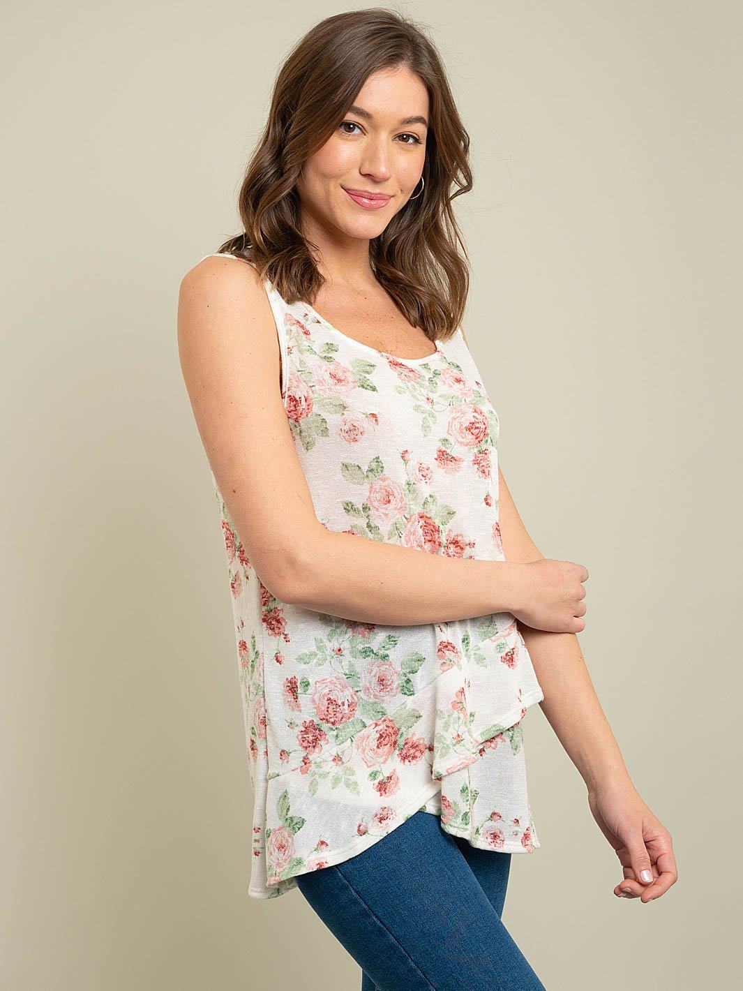 WOMEN'S FLORAL TANK TOP