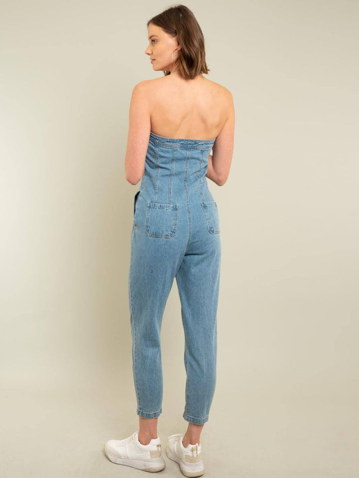 WOMEN'S DENIM JUMPSUIT