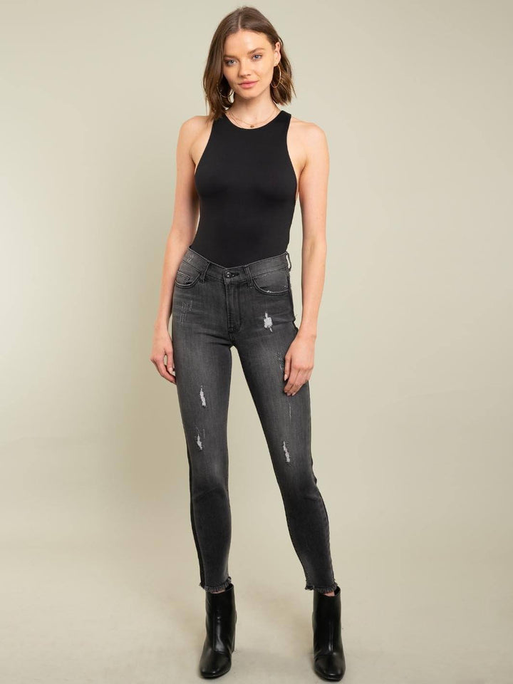 WOMEN'S DENIM BLACK JEANS