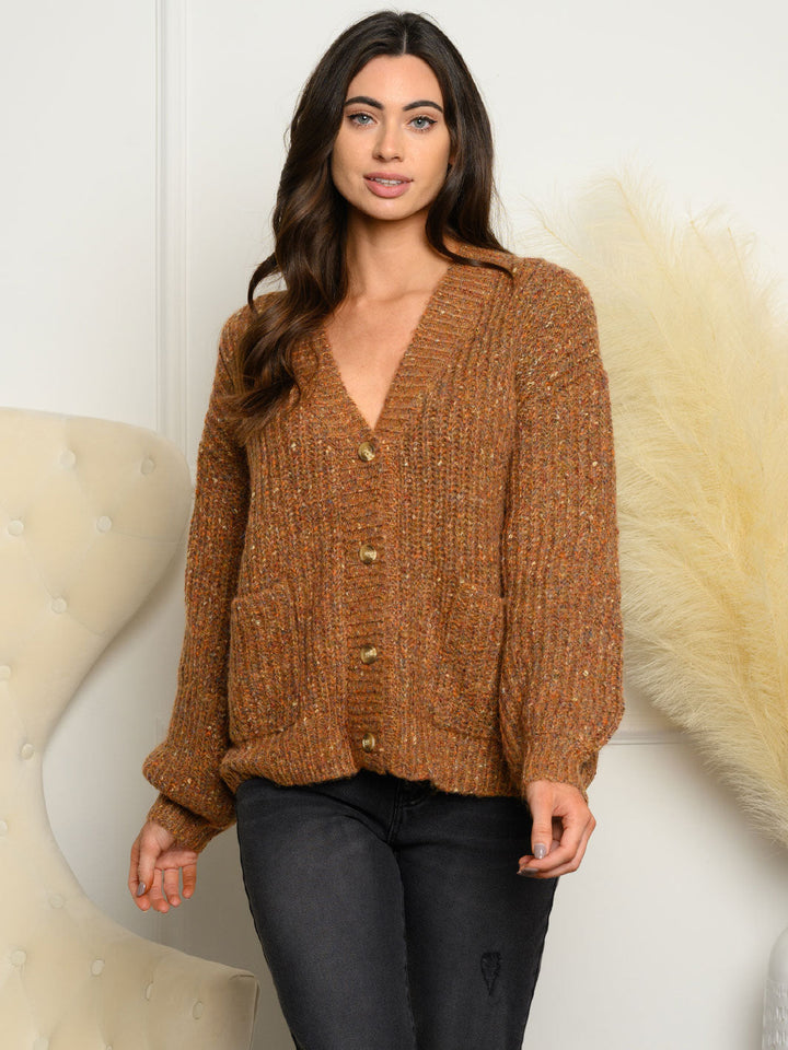 WOMEN'S LONG SLEEVE 2 POCKET SWEATER