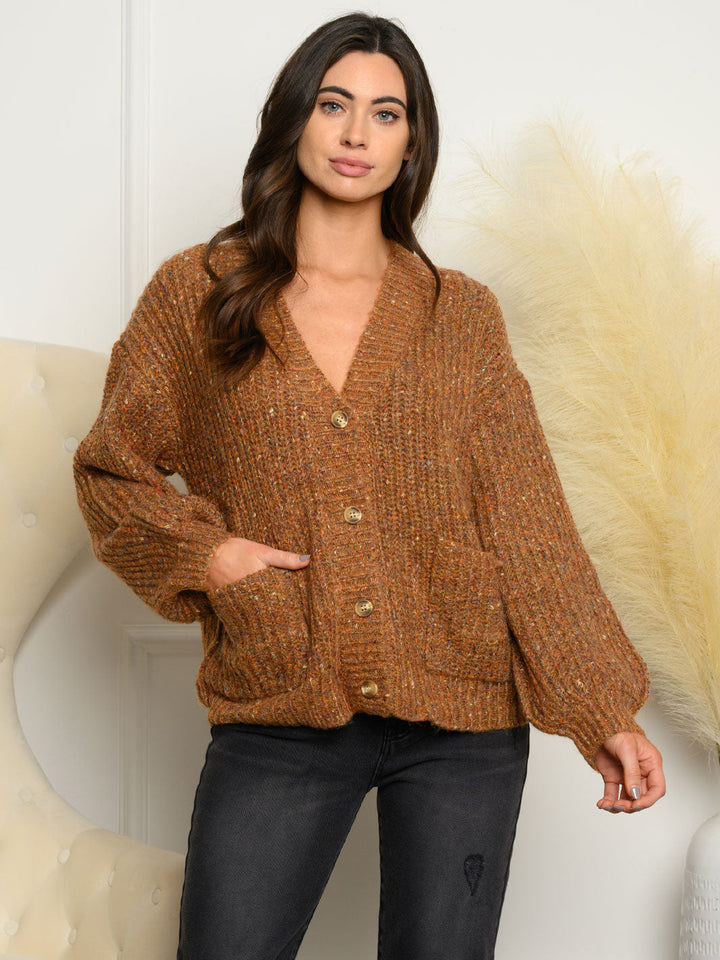 WOMEN'S LONG SLEEVE 2 POCKET SWEATER