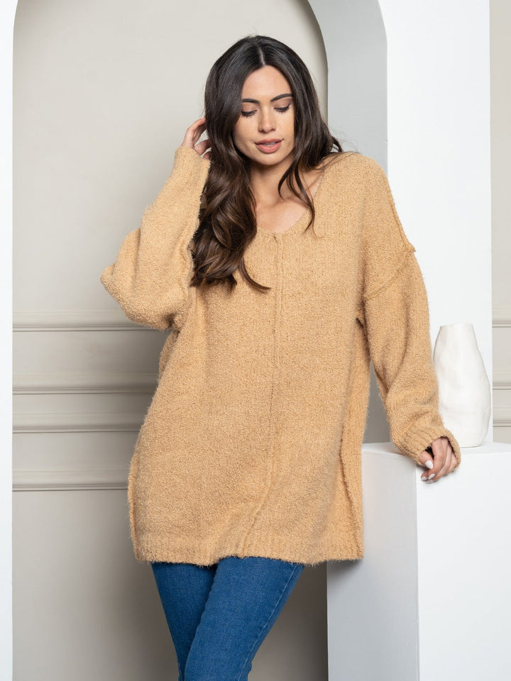 WOMEN'S OVERSIZED PULLOVER SWEATER
